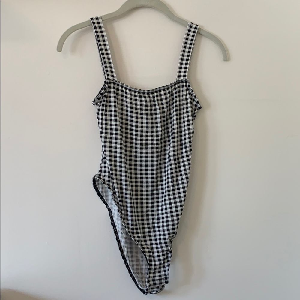 Nasty Gal Gingham Bodysuit